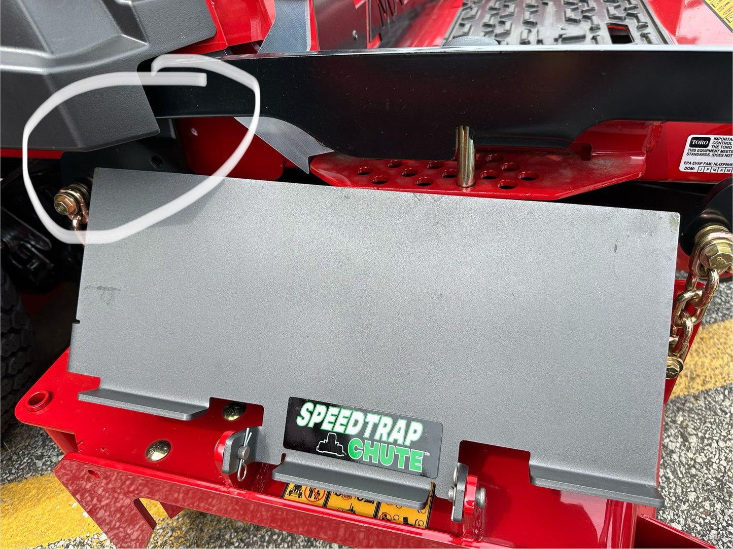 Speedtrap® Chute Blocker Toro® Z Master®