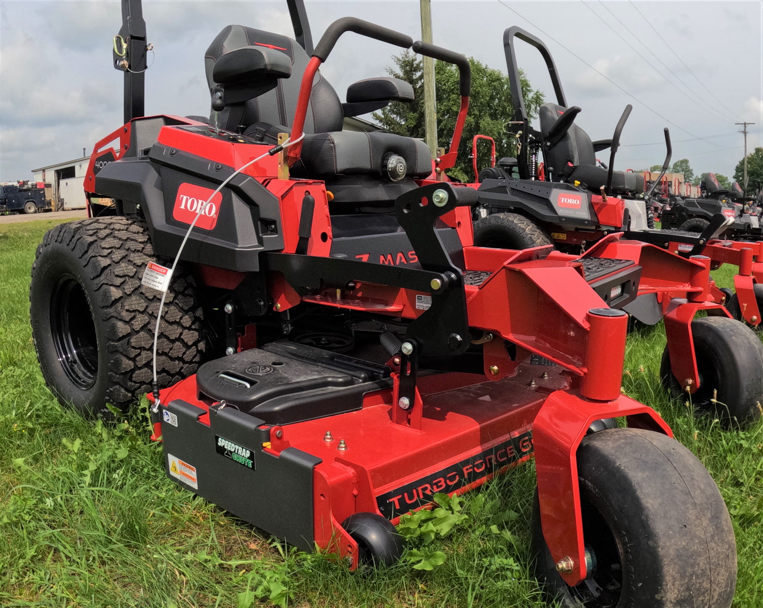 Chute blocker on Toro mower