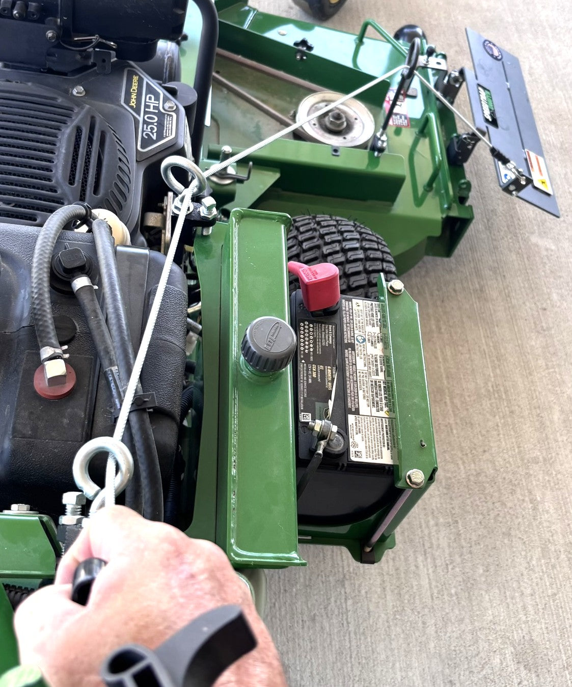 Speedtrap® Chute Blocker John Deere®  W61R Walk Behind