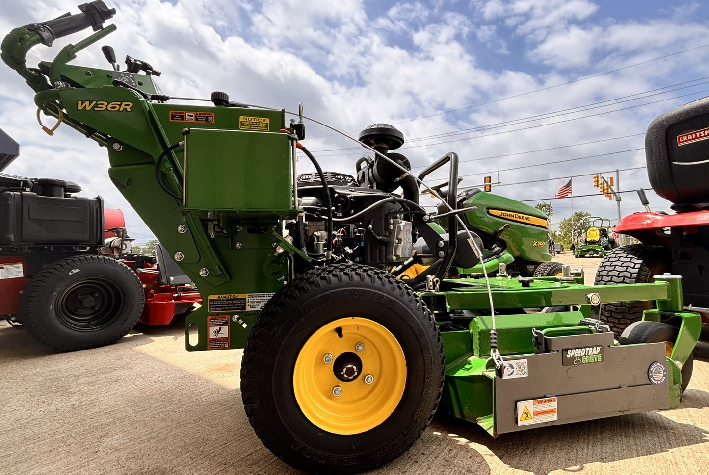 Speedtrap® Chute Blocker John Deere®  W36R Walk Behind