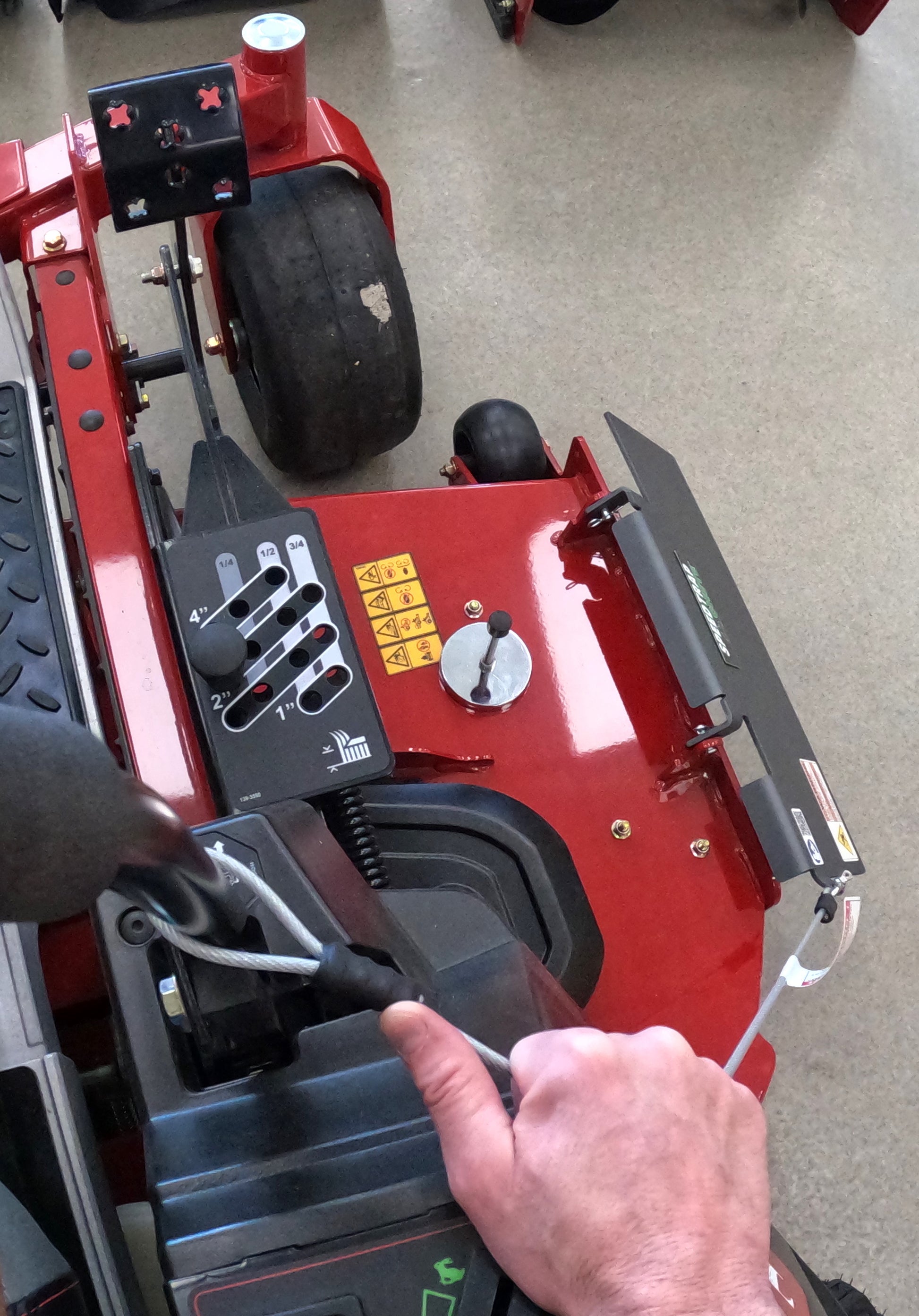 Toro commercial chute cover for grass