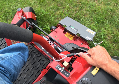 keep grass out of flowerbeds while mowing